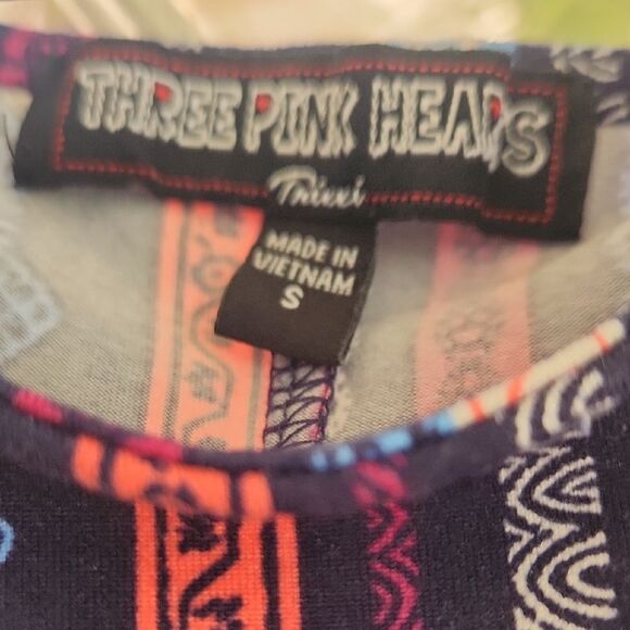 Three Hearts Vibrant Striped Dress - Picture 2 of 4